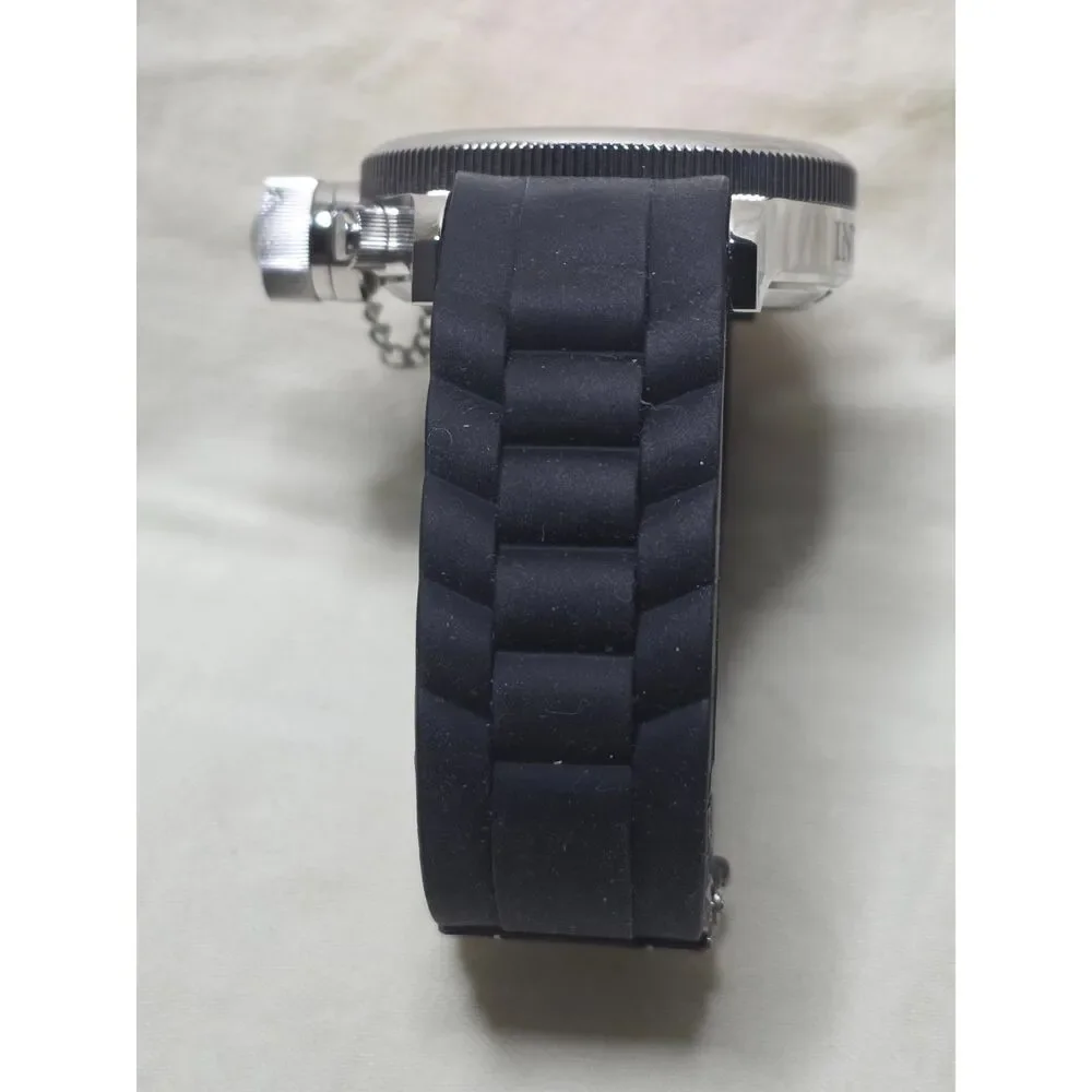 Men's Invicta Russian Diver Watch – Red Dial, Upgraded Black FKM Rubber Strap